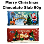 Milk Chocolate Slab 90g in Christmas Packaging